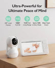 Momcozy BM014 Video Baby Monitor White (5.5-inch Full HD Display)