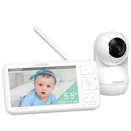 Momcozy BM014 Video Baby Monitor White (1080P 5.5-inch Full HD Display)