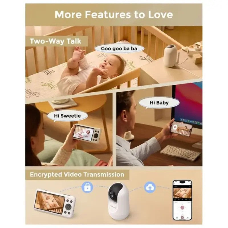 Momcozy BM04 5-Inch Dual-Mode Smart Baby Monitor