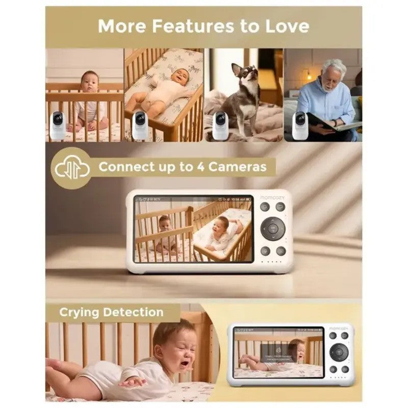 Momcozy BM04 5-Inch Dual-Mode Smart Baby Monitor