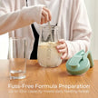 Momcozy Breast Milk Glass Storage Container 32oz Green