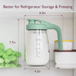 Momcozy Breast Milk Glass Storage Container 32oz Green