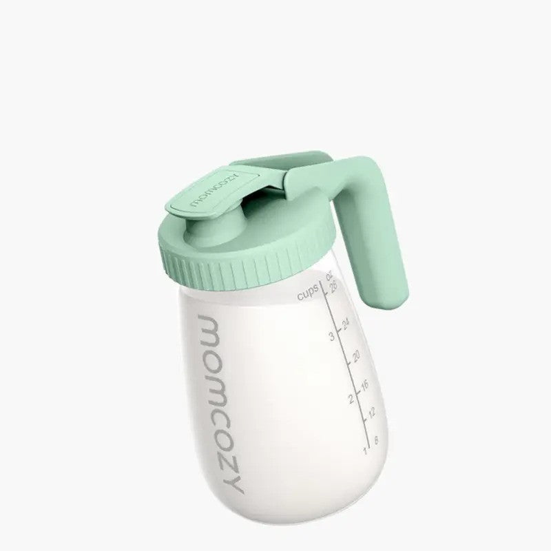Momcozy Breast Milk Glass Storage Container 32oz Green