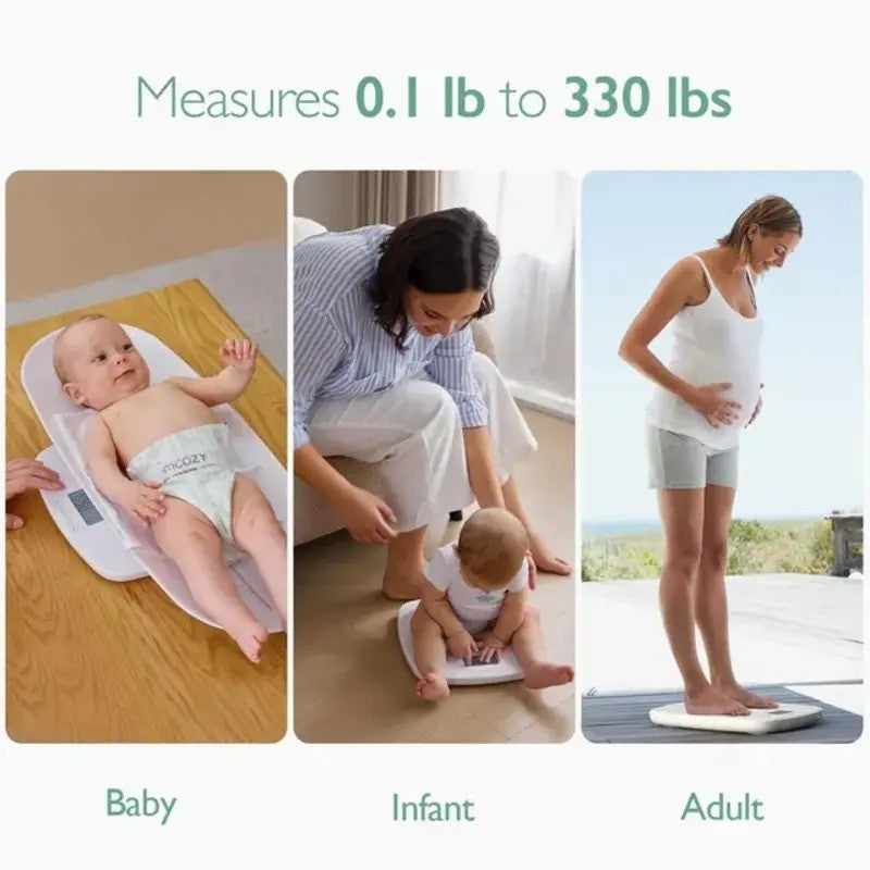 Momcozy Digital Baby Scale (0.1LB-330LB) White