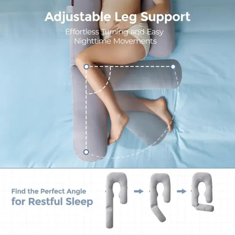 Momcozy Dreamline U Pro Pregnancy Pillow Grey
