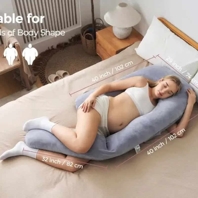 Momcozy Dreamline U Pro Pregnancy Pillow Grey