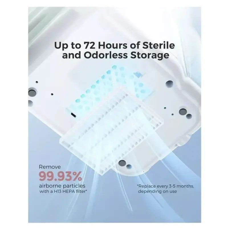 Momcozy BS03 Kleanpal Pro Baby Bottle Washer & Sterilizer White