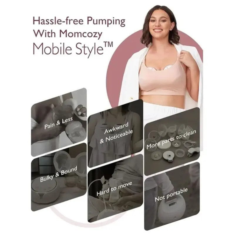 Momcozy M6 Double Mobile style Breast Pump Maroon