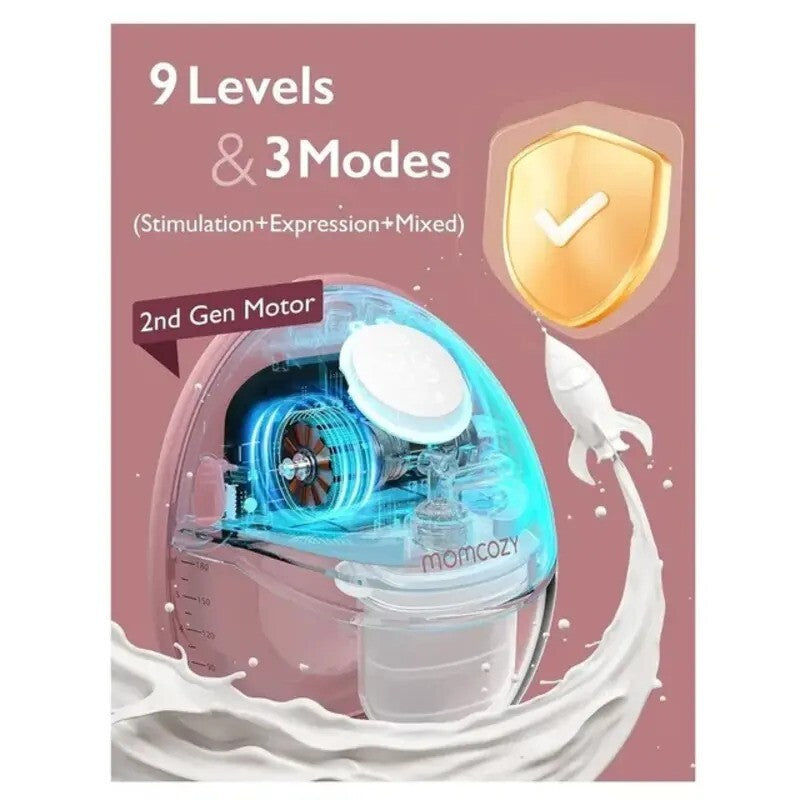 Momcozy M6 Double Mobile style Breast Pump Maroon