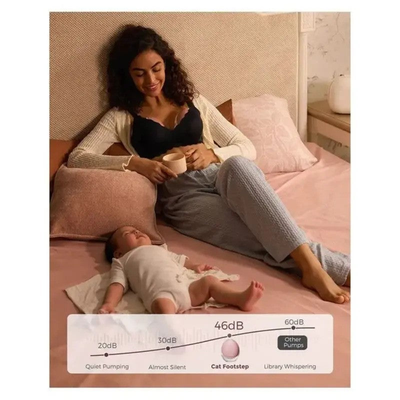 Momcozy M9 Mobile flow Hands-Free (Double) Breast Pump Cozy Red