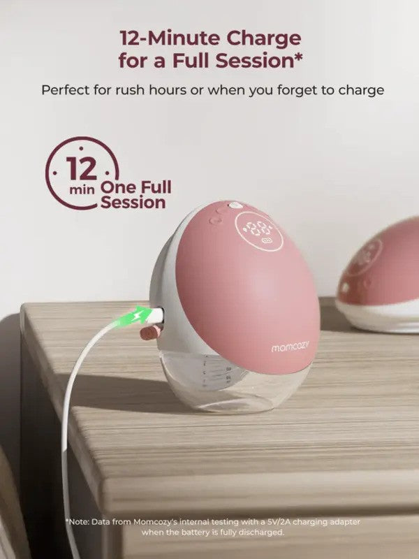 Momcozy M9 Mobile flow Hands-Free (Single) Breast Pump Cozy Red