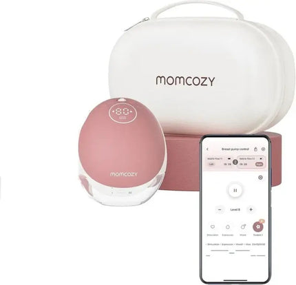 Momcozy M9 Mobile flow Hands-Free (Single) Breast Pump Cozy Red