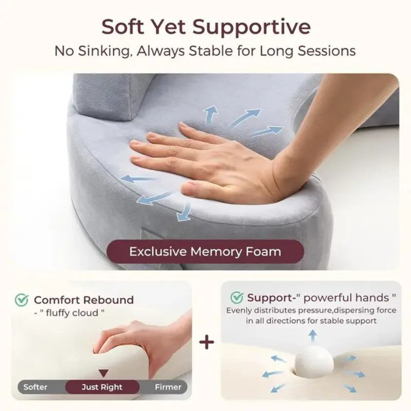 Momcozy Nursing Pillow Memory Foam Grey