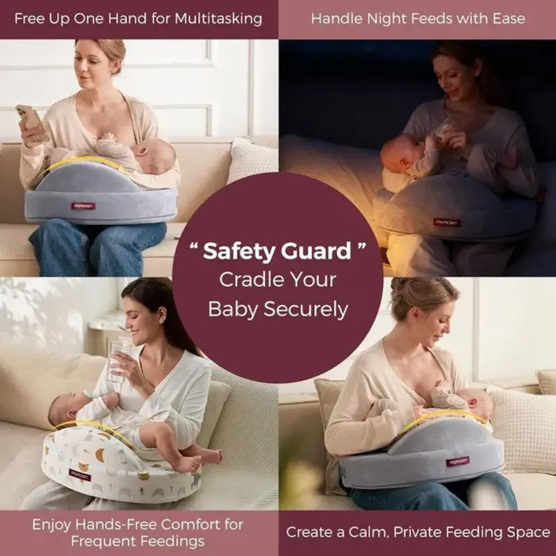 Momcozy Nursing Pillow Memory Foam Grey
