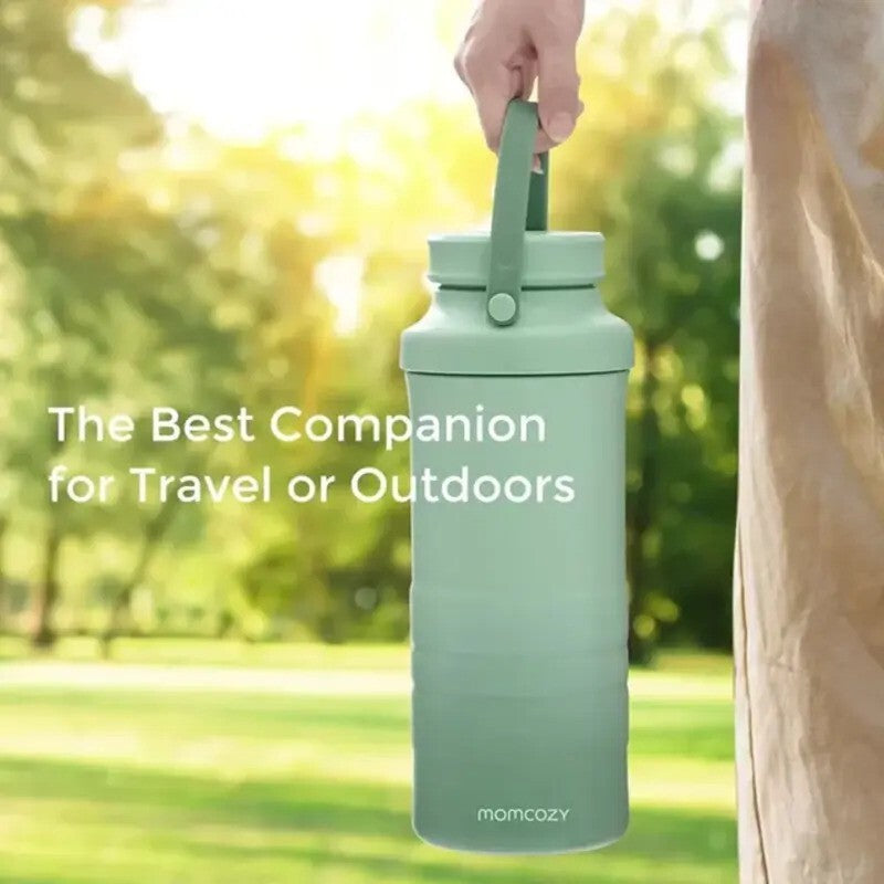 Momcozy Portable Breast Milk Cooler for Outdoor With Baby Bottles -2x22oz Green