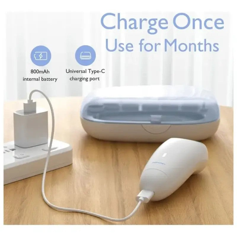 Momcozy Rechargeable Infant Electric Nail Trimmer - Blue