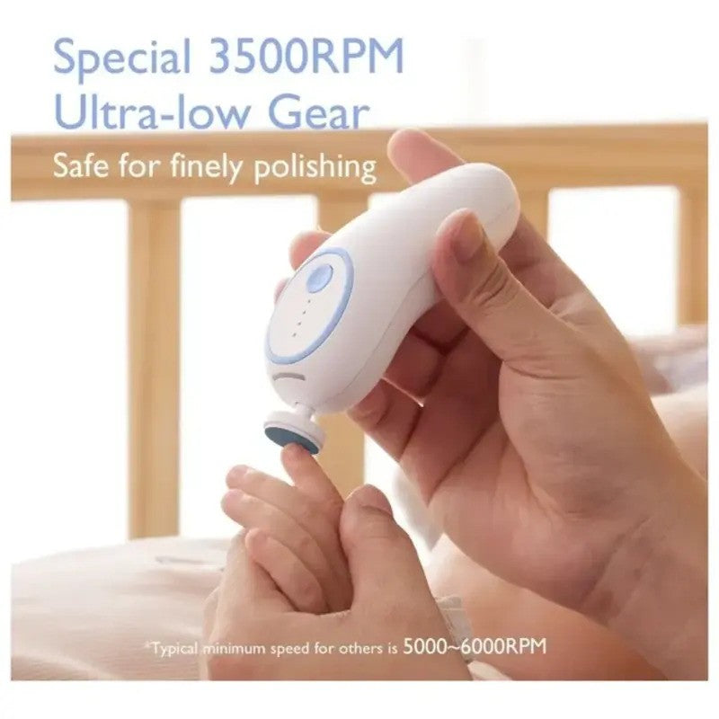 Momcozy Rechargeable Infant Electric Nail Trimmer - Blue