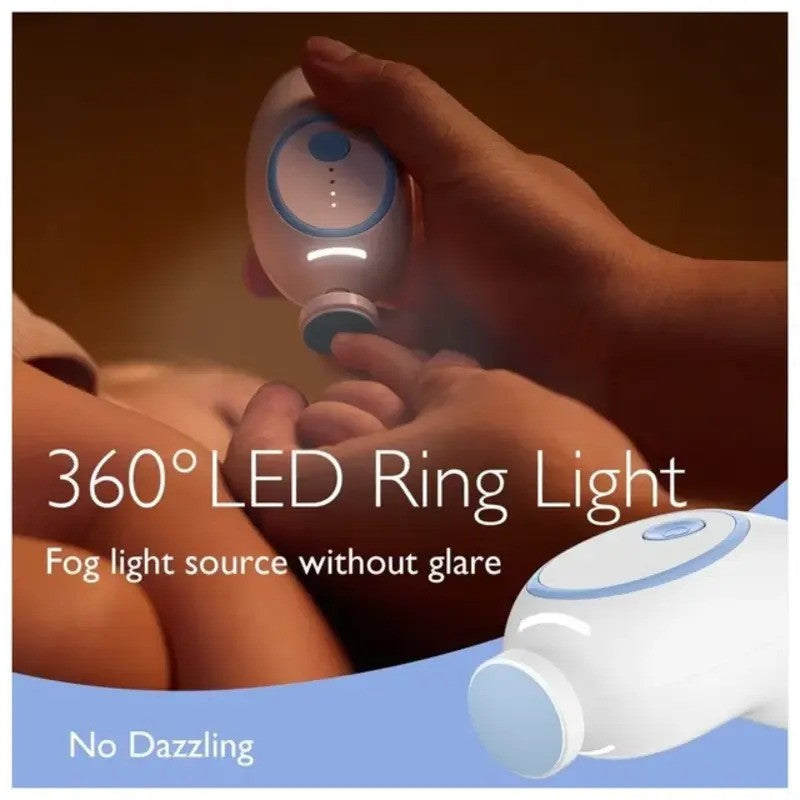 Momcozy Rechargeable Infant Electric Nail Trimmer - Blue