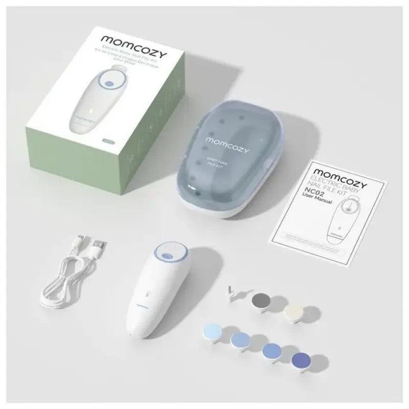 Momcozy Rechargeable Infant Electric Nail Trimmer - Blue