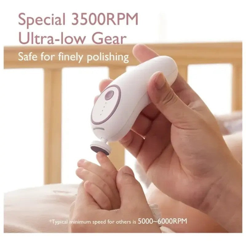 Momcozy Rechargeable Infant Electric Nail Trimmer - Pink