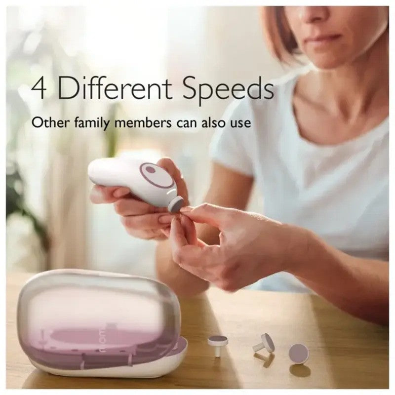 Momcozy Rechargeable Infant Electric Nail Trimmer - Pink