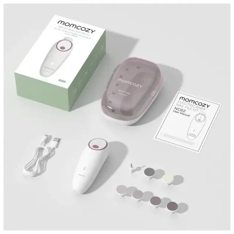 Momcozy Rechargeable Infant Electric Nail Trimmer - Pink