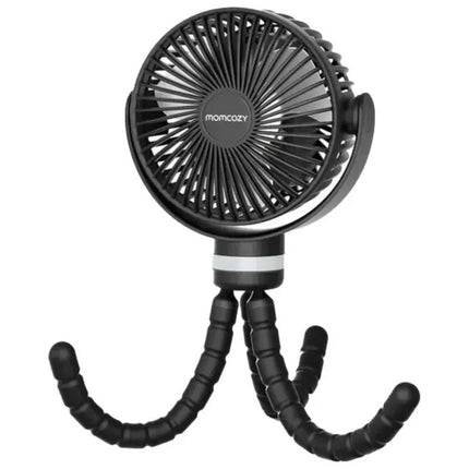 Momcozy Rechargeable Portable Stroller Fan Black