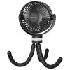 Momcozy Rechargeable Portable Stroller Fan Black