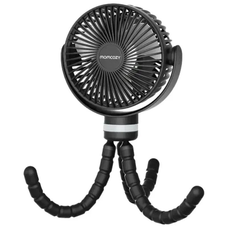 Momcozy Rechargeable Portable Stroller Fan Black