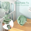 Momcozy Rechargeable Portable Stroller Fan Green