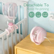 Momcozy Rechargeable Portable Stroller Fan Pink