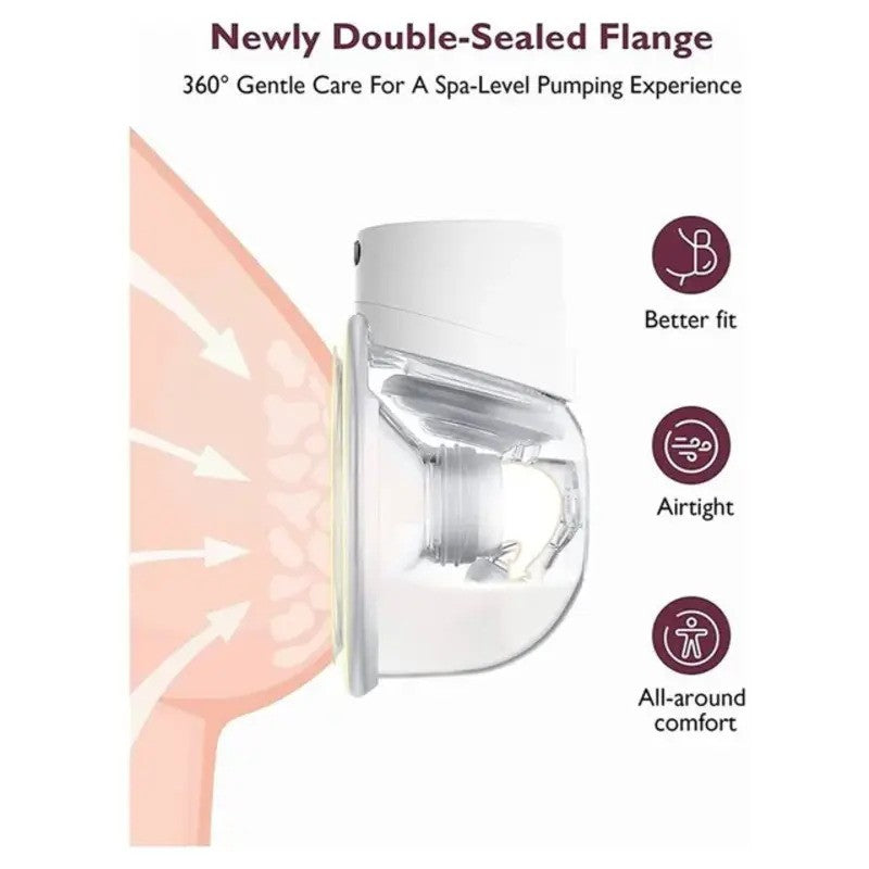 Momcozy S12 Pro Wearable Double Breast Pump White
