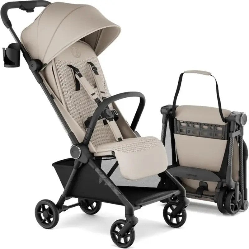 Mompush Nexis Carbon Fiber Frame Ultra-Lightweight Stroller Khaki (0M-Up to 22.7Kg)