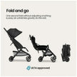 Mompush Velo Ultra-Compact Stroller Black (0M-Up to 22kg)