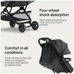Mompush Velo Ultra-Compact Stroller Black (0M-Up to 22kg)