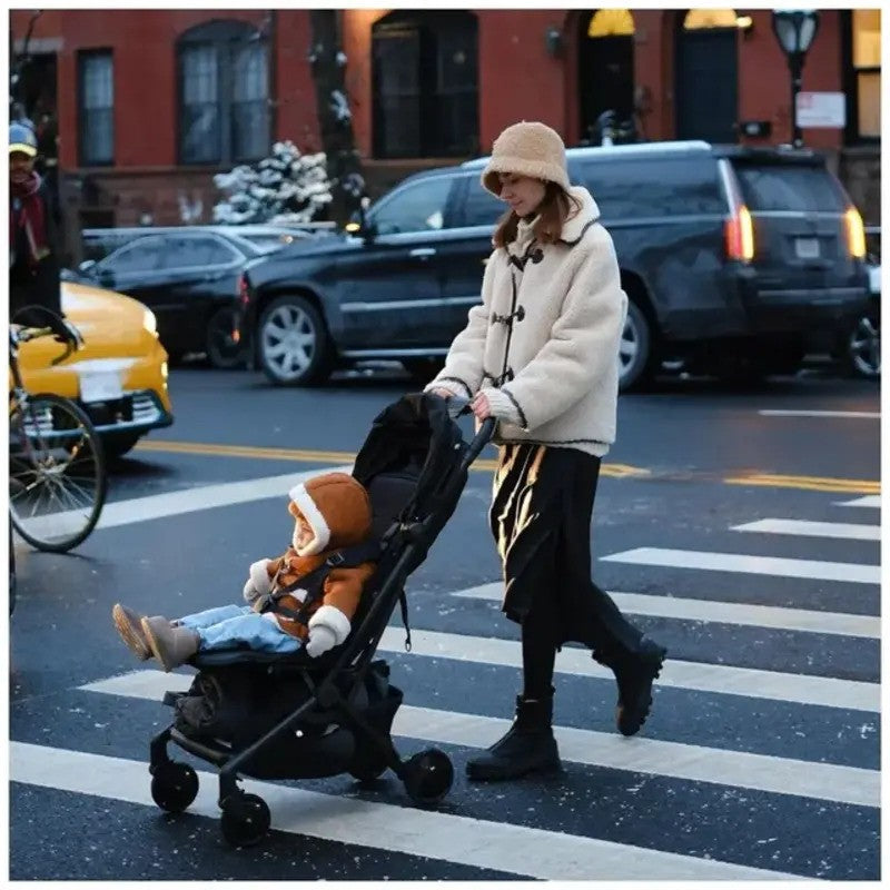Mompush Velo Ultra-Compact Stroller Black (0M-Up to 22kg)