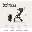 Mompush Velo Ultra-Compact Stroller Green (0M-Up to 22kg)