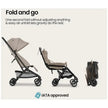 Mompush Velo Ultra-Compact Stroller Khaki (0M-Up to 22kg)
