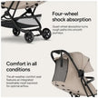 Mompush Velo Ultra-Compact Stroller Khaki (0M-Up to 22kg)