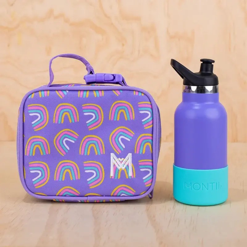 MontiiCo Mini Insulated Lunch Bag Rainbows