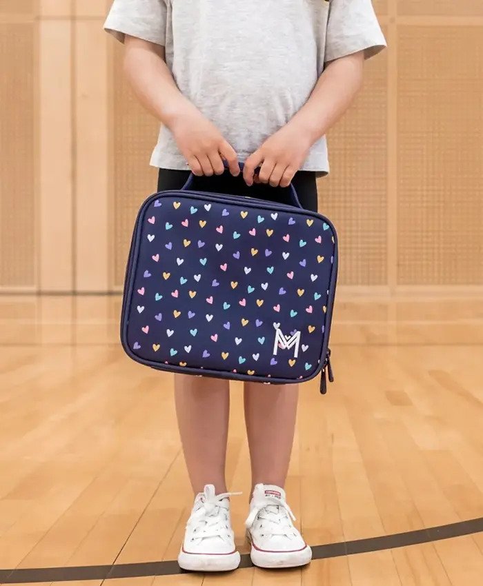 MontiiCo Medium Insulated Lunch Bag Hearts