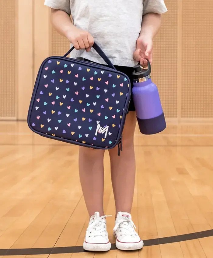 MontiiCo Medium Insulated Lunch Bag Hearts