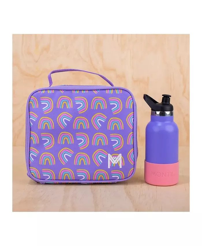 MontiiCo Medium Insulated Lunch Bag Rainbows