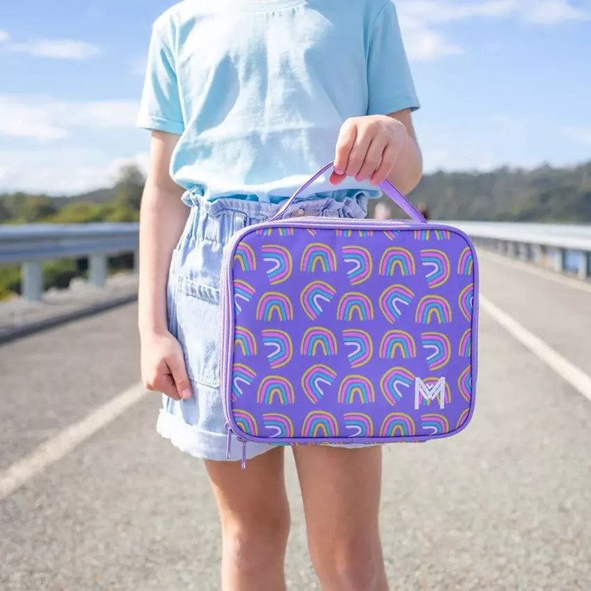 MontiiCo Medium Insulated Lunch Bag Rainbows