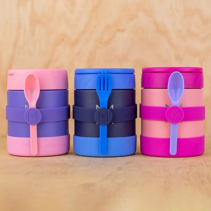 MontiiCo Silicon Cutlery Band Grape