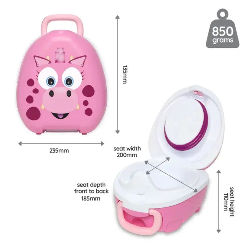 My Carry Potty (15m-3yrs) Pink Dragon