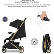 Neobreez NEOLITE Ultra-Compact Stroller (Rosegold Frame) 0-4yrs Black