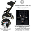 Neobreez NEOLITE Ultra-Compact Stroller (Rosegold Frame) 0-4yrs Black
