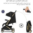 Neobreez NEOLITE Ultra-Compact Stroller (Rosegold Frame) 0-4yrs Black