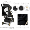 Neobreez NEOLITE Ultra-Compact Stroller (Rosegold Frame) 0-4yrs Black